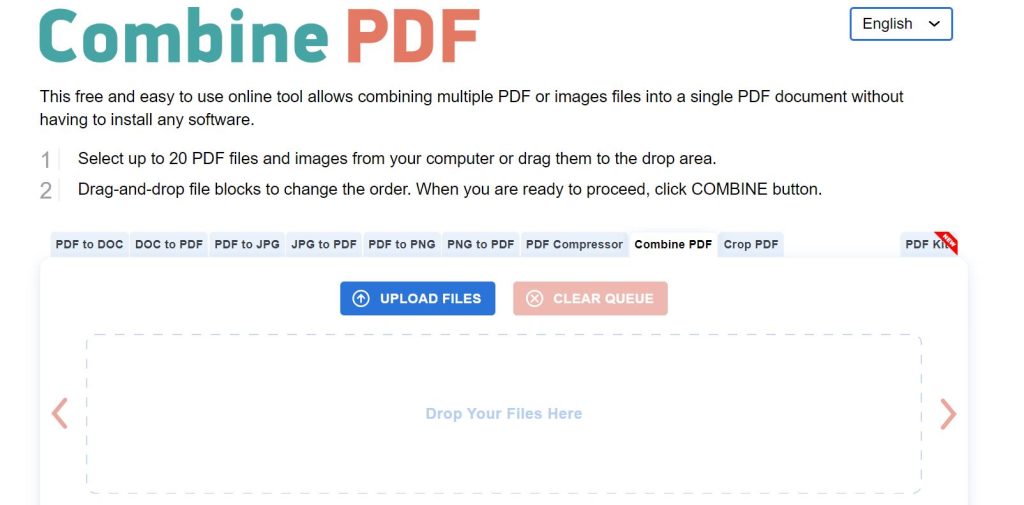 Combine PDF merge