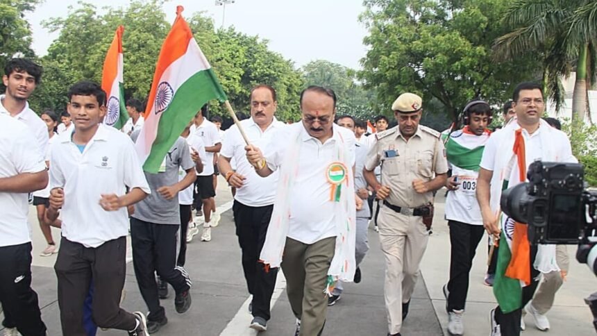 7,900 Students Participate in 'Tiranga Run' for Independence Day