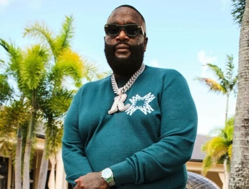 Rick Ross reveals his extravagant 350,000-gallon pool and luxury bags